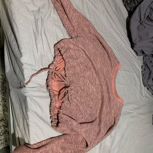 long sleeve crop top